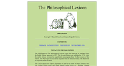 Desktop Screenshot of philosophicallexicon.com